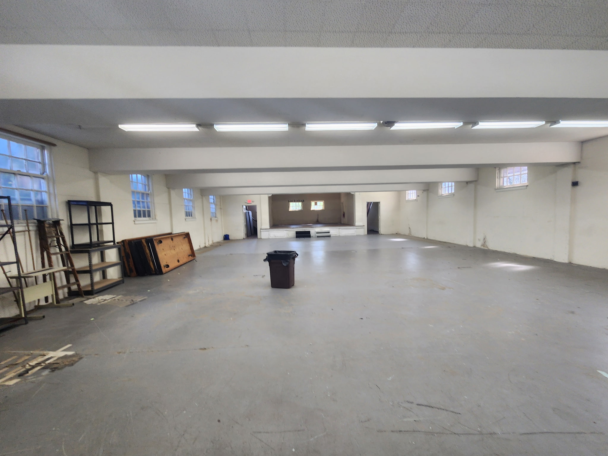 Warehouse cleanout in Chicagoland — after, cleared and clean floor